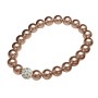 Bratara eleganta de mana BRM006OO cu perle din sticla Capucino